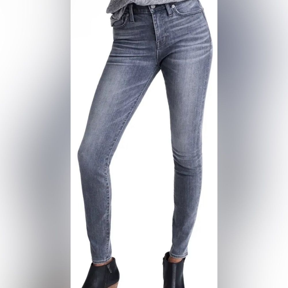 Madewell 10” High Riser Skinny Skinny Jeans in Gray Size 25 EUC